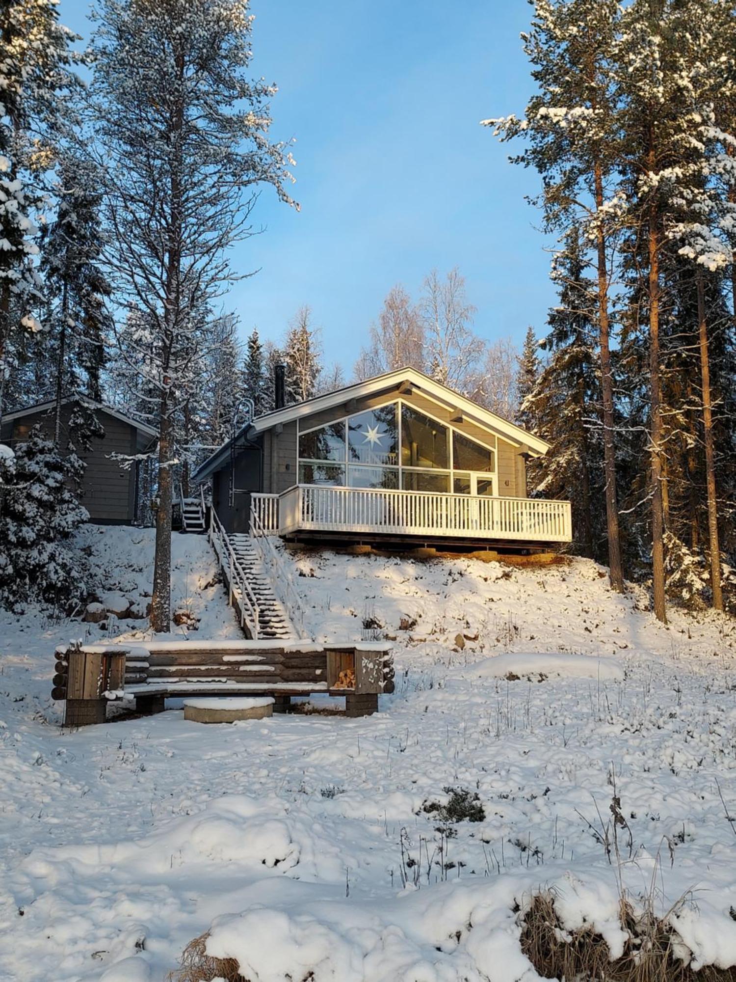 Villa Sirius Sieri, Nice Log-Cottage By The Lake Rovaniemi Exterior photo